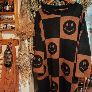 Literally Limitless Oversized Knit Dress in Good Time Girl S/M